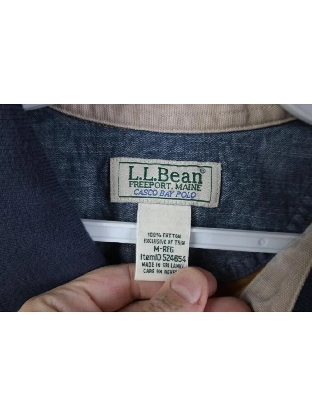 Vintage 90s Y2K LL Bean Mens Medium Faded Ringer Casco Bay Collared Polo Shirt